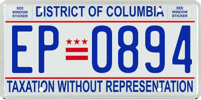 DC license plate EP0894