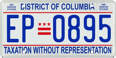 DC license plate EP0895