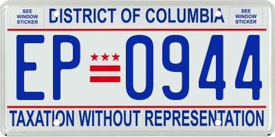 DC license plate EP0944