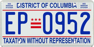 DC license plate EP0952
