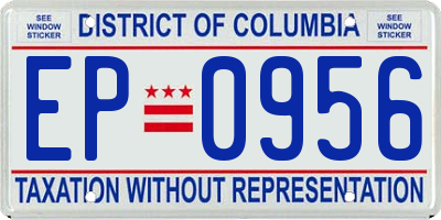 DC license plate EP0956