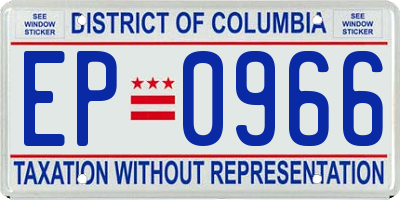 DC license plate EP0966