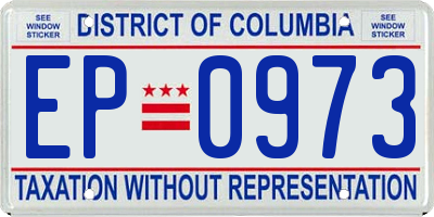 DC license plate EP0973
