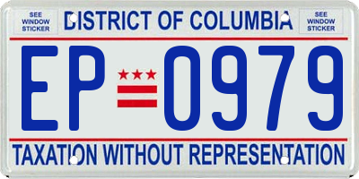 DC license plate EP0979
