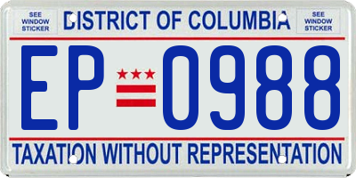 DC license plate EP0988