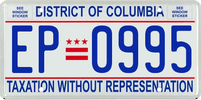 DC license plate EP0995