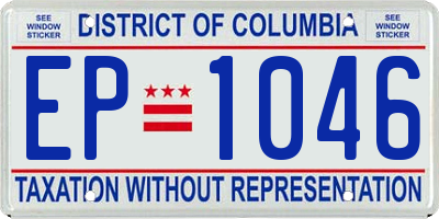 DC license plate EP1046