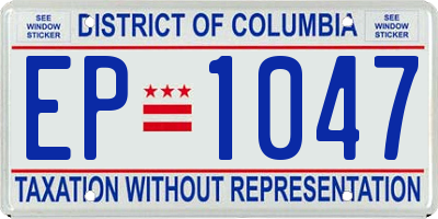 DC license plate EP1047