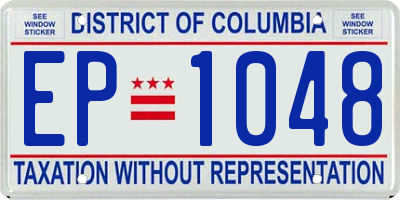 DC license plate EP1048