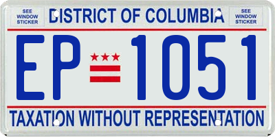 DC license plate EP1051