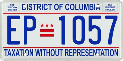 DC license plate EP1057