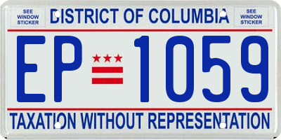 DC license plate EP1059