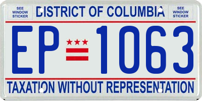 DC license plate EP1063