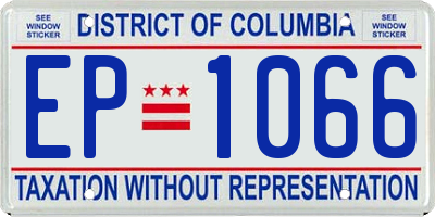 DC license plate EP1066