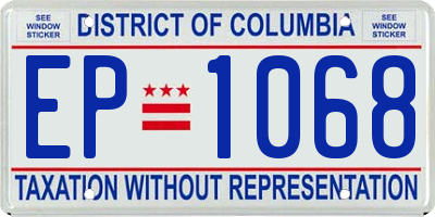 DC license plate EP1068