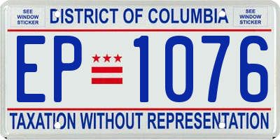 DC license plate EP1076