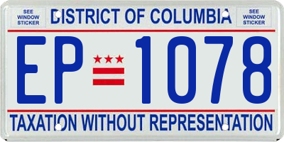 DC license plate EP1078