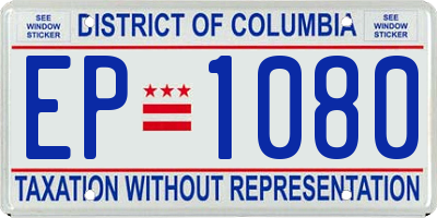DC license plate EP1080