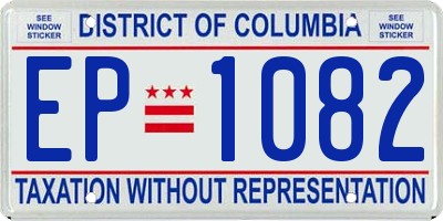 DC license plate EP1082