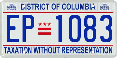 DC license plate EP1083