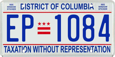 DC license plate EP1084