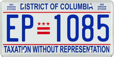 DC license plate EP1085