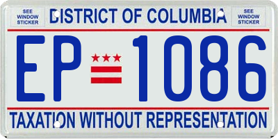 DC license plate EP1086