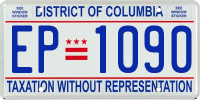 DC license plate EP1090