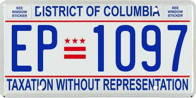 DC license plate EP1097