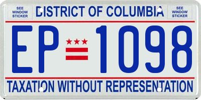 DC license plate EP1098