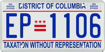 DC license plate EP1106