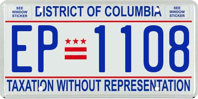 DC license plate EP1108