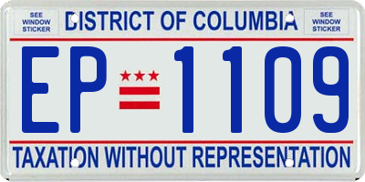 DC license plate EP1109
