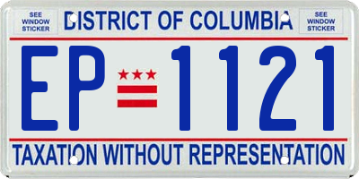 DC license plate EP1121