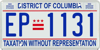 DC license plate EP1131