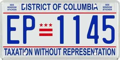 DC license plate EP1145