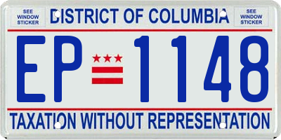 DC license plate EP1148
