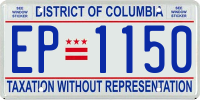 DC license plate EP1150
