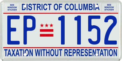 DC license plate EP1152