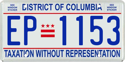 DC license plate EP1153