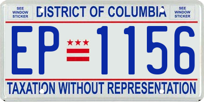 DC license plate EP1156