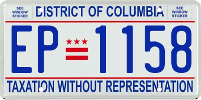 DC license plate EP1158