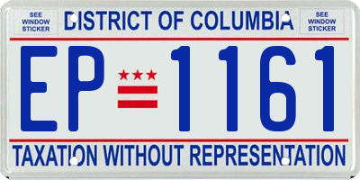 DC license plate EP1161