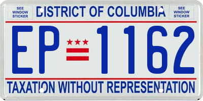 DC license plate EP1162