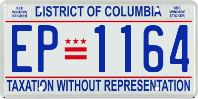 DC license plate EP1164