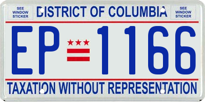 DC license plate EP1166