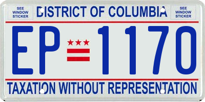 DC license plate EP1170