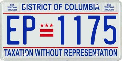 DC license plate EP1175