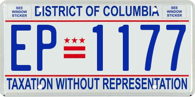 DC license plate EP1177