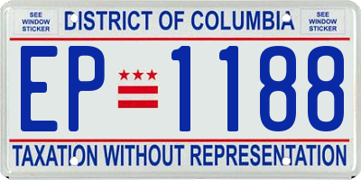 DC license plate EP1188